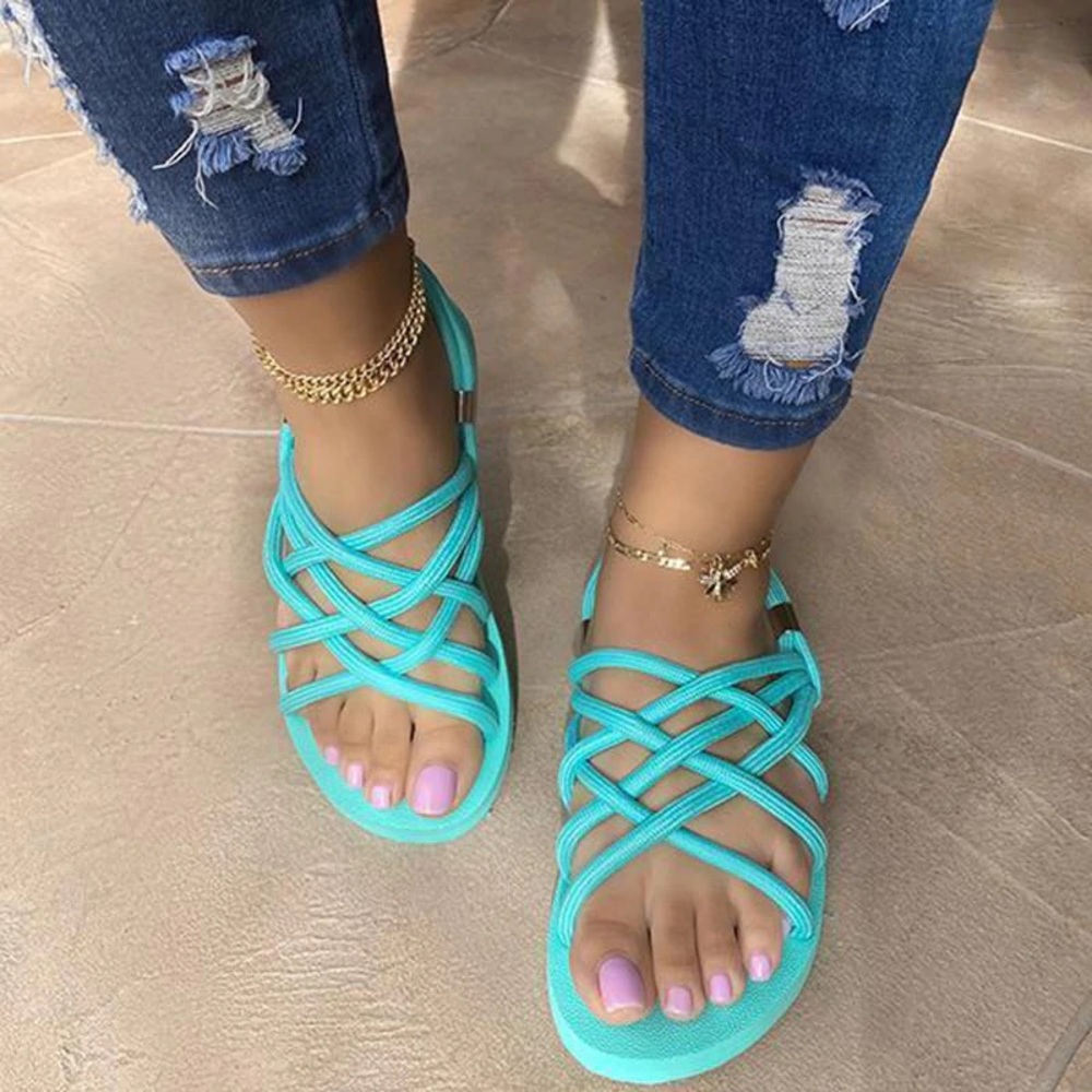 New Caribbean blue Rope Sandal
